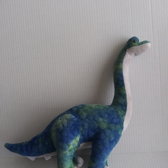 Brontosaurus Dinosaur Blue Green Plush Stuffed Animal 14" Tall by Wild Republic - Picture 10 of 13